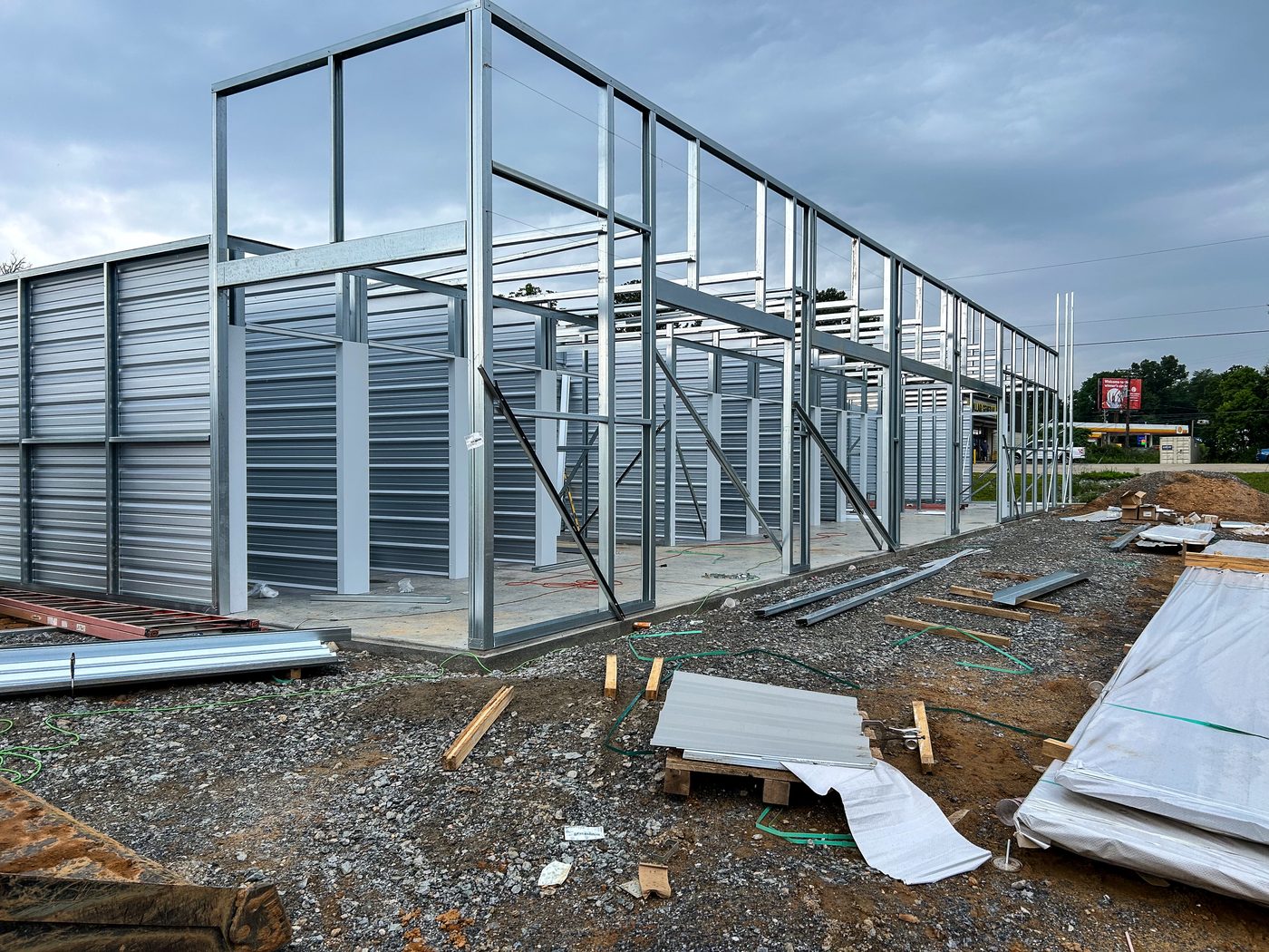 Pre-engineered metal building steel erection — Crown Construction